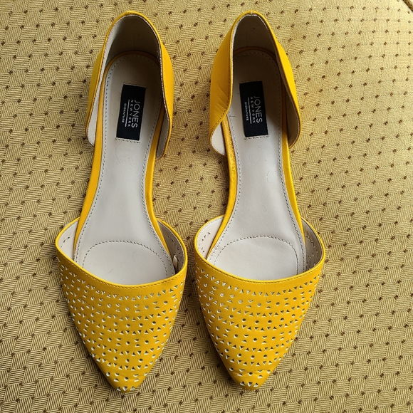 Jones New York Shoes - Yellow Faux Leather Flats